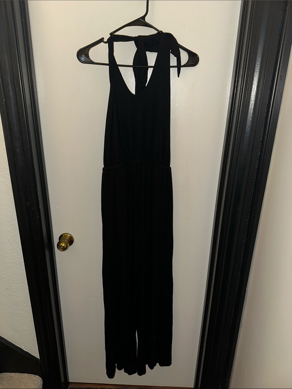 NWT Old Navy Black Waist-Defined Halter Jumpsuit in Size Small Tall - Picture 5 of 9